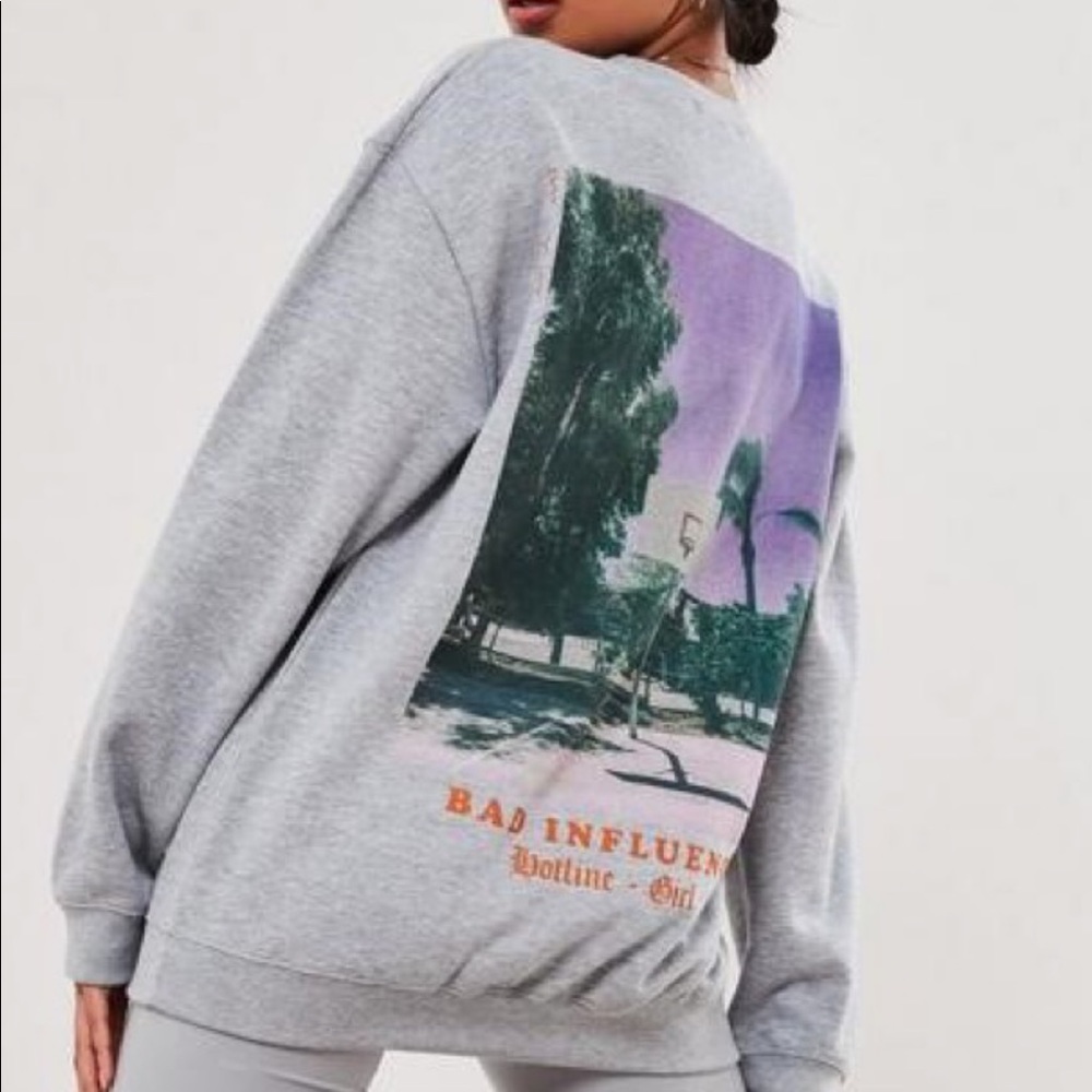 Misguided graphic sweatshirt NWT